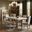Ananda 84 Inch Marble Dining Room Set In White