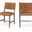Andie Vegan Leather Upholstered Dining Chair Set of 2 In Cognac and Stained Brown