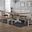 Antique White Trestle Table