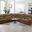Apostolos Power Sectional In Brown
