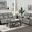 Aram Gray Glider Reclining Living Room Set With Center Drop Down Cup Holders