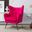 Arama Accent Chair In Fushia