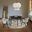 Arcadia Black 48 Inch Round Dining Room Set with Renzo Chairs