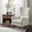 Arianna Swoop Wing Chair In Linen