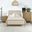Arini Panel Bedroom Set In Sand Wash and Cream