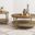 Arini Round Occasional Table Set In Sand Wash and Natural