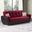 Armada Air Upholstered Convertible Sofabed with Storage In Burgundy
