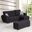Armada Air Upholstered Ottoman with Storage In Denim Blue