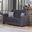 Armada Upholstered Convertible Loveseat with Storage In Gray