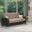 Armada X Upholstered Convertible Wood Trimmed Sofabed with Storage In Brown And Sand