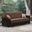 Armada X Upholstered Convertible Wood Trimmed Sofabed with Storage In Brown ARM-W-SB-314