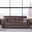Armada X Upholstered Convertible Wood Trimmed Sofabed with Storage In Brown ARM-W-SB-316-PU