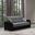 Armada X Upholstered Convertible Wood Trimmed Sofabed with Storage In Gray and Black