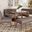 Arvid Mid-Century Modern Gray Fabric Upholstered 5-Piece Wood Dining Nook Set