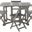 Arvin Gray Wash 5-Piece Dining Set