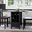 Asbury Park Counter Height Drop Leaf Dining Room Set (Black)