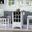 Asbury Park Counter Height Drop Leaf Dining Set w/ Chair Choices (White)