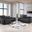 Ascona Living Room Set In Black