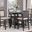 Asher Brown And Black Counter Height Dining Room Set