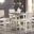 Asher Brown And White Counter Height Dining Room Set