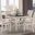 Asher Brown And White Dining Room Set