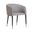 Asher Dining Armchair In Flint Grey and Napa Taupe