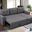 Ashlyn Dark Gray Reversible Sleeper Sectional Sofa With Storage Chaise