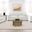 Ashlyn Fabric Upholstered Track Arm Living Room Set In Sand
