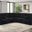 Atkinson Upholstered Reclining Sectional Sofa In Black