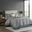 Aubrey 5 Piece Jacquard Queen Bedspread Set with Throw Pillows In Teal
