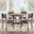 Aubrey Round Dining Set In Brown