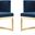 Aura Dining Chair in Royal Blue and Polished Brass (Set of 2)