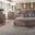 Aurora King Panel Bed with Storage Footboard In Weathered Grey
