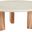 Avaya Concrete and Fiberglass Indoor/Outdoor Coffee Table In Cream and Natural