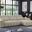 Aviana Chenille Fabric Sectional In RAF Chaise in Beige