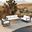 Avion 3 Piece Sofa Loveseat Set In Canvas Natural and Slate