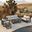 Avion 5 Piece Sofa Set In Cast Silver and Slate