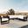 Avion 6 Piece Sectional Set In Canvas Natural and Black