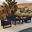 Avion Classic 4 Piece Loveseat Set In Spectrum Indigo and Black