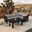 Avion Classic 5 Piece Sectional Set In Canvas Charcoal and Black