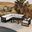 Avion Classic 7 Piece Sectional Set In Cast Silver and Black