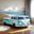 Axel Peace Bus Twin Bed In Teal