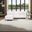Axis 4 Piece Sectional Avanti Titanium Frame In White