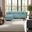 Axis 4 Piece Sectional Sterling Titanium Frame In Breeze