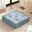 Azza Poly Chenille Square Floor Pillow Cushion In Aqua