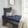 Azza Polyester Chenille Square Floor Pillow Cushion In Navy
