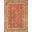 Baku Collection Hand-Knotted Lamb's Wool Area Rug- 8' 9" x 11' 10" In Red and Navy