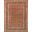 Baku Collection Hand-Knotted Lamb's Wool Area Rug- 8' x 8' In Rust and Navy