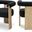 Barrel Boucle Fabric Dining Chair In Black/Natural