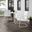 Bates 3 Piece Retro Outdoor Bistro Set In White Gloss and White Satin